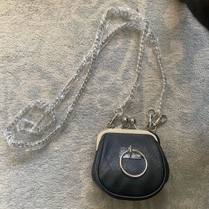 FOXBLOOD mini crossbody coin purse gothic